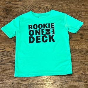 Boys Green Under Armour T-Shirt